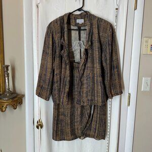 Vintage Silk Skirt Suit Set